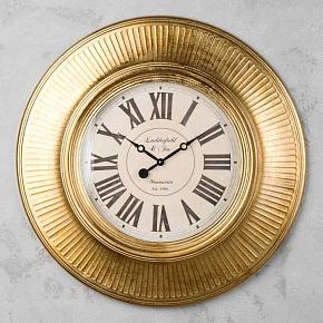 Wall Clock Antique Gold