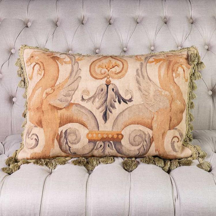 OG Library Griffin Tapestry Cushion