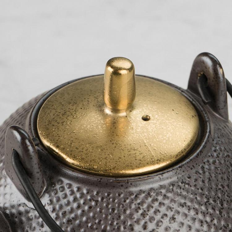Чёрно-золотой чайник Цейлон Ceylon Teapot Black And Gold
