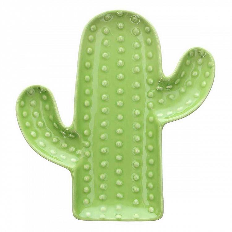 Блюдо Пачи кактус светло-зелёный Pachy Cactus Plate Light Green