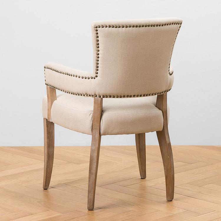 Стул Ньюпорт с подлокотниками, песочные ножки Newport Dining Chair, Oak Sandwashed