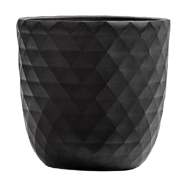 Кашпо Ergo Diamond Bowl Pot Anthracite Large