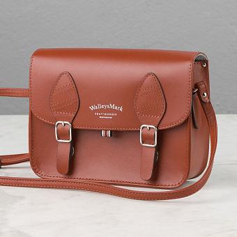 Женская сумка Satchel Compact натуральная кожа Splendid Nut