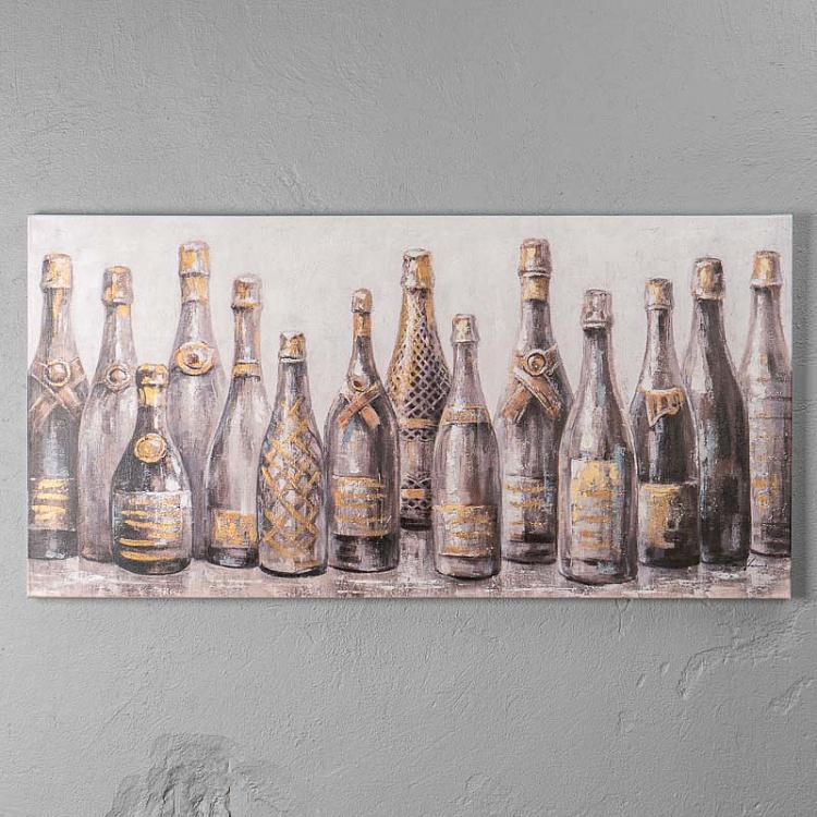 Картина Шампанское, акрил, холст Canvas Acrylic Painting Champagne