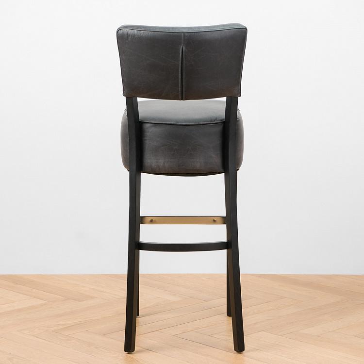 Барный стул Негрони, чёрные ножки Negroni Barstool, Oak Black