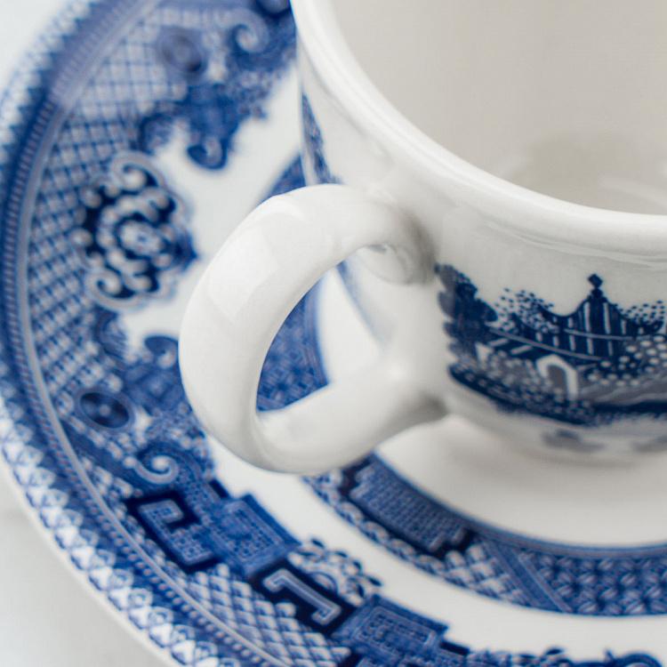 Кофейная пара Голубая ива Blue Willow Coffee Cup And Saucer