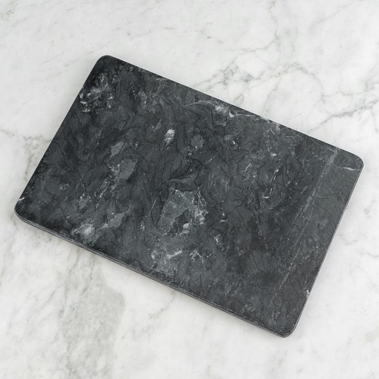 Чёрная мраморная сервировочная доска Скандинавия Nordic Marble Serving Board