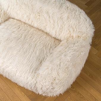 Двухместный диван Snug 2 Seater искусственный мех Mongolia Cream - ракурс 5