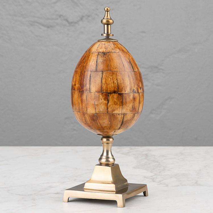 Статуэтка Яйцо из рога на подставке Decorative Horn Egg On Stand