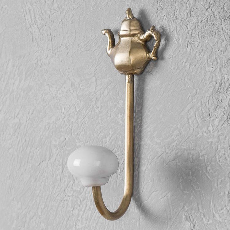 Крючок Латунный чайник Brass Teapot Hook With Ceramic Ball