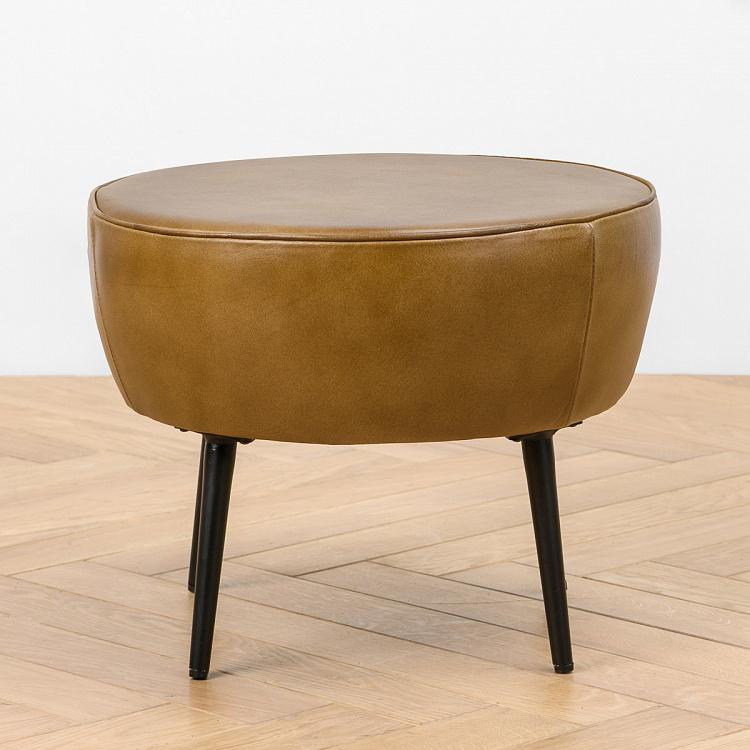 Банкетка Перкуссия Percussion Stool Brown Leather