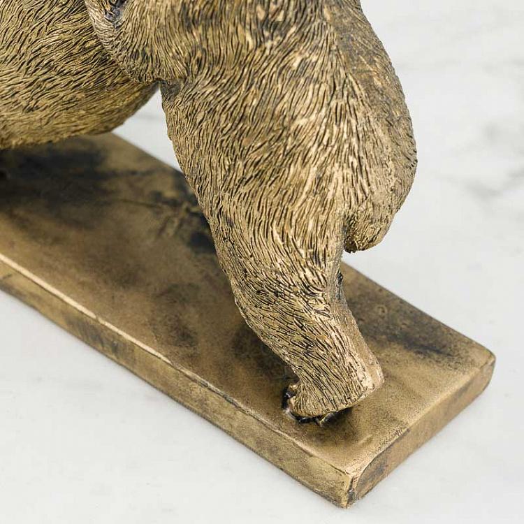 Статуэтка Медвежий квинтет Row Of 5 Bears Antique Gold