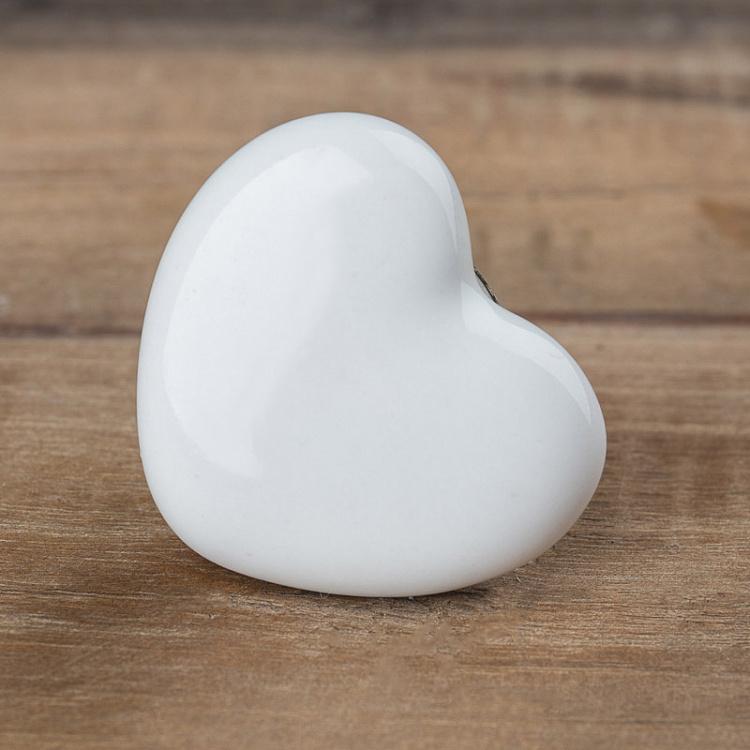 Мебельная ручка керамическая Сердце Heart Ceramic Knob