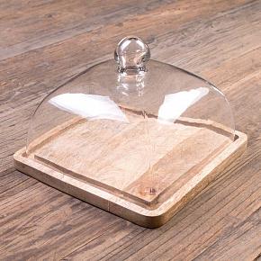 Cover On Square Wooden Plate