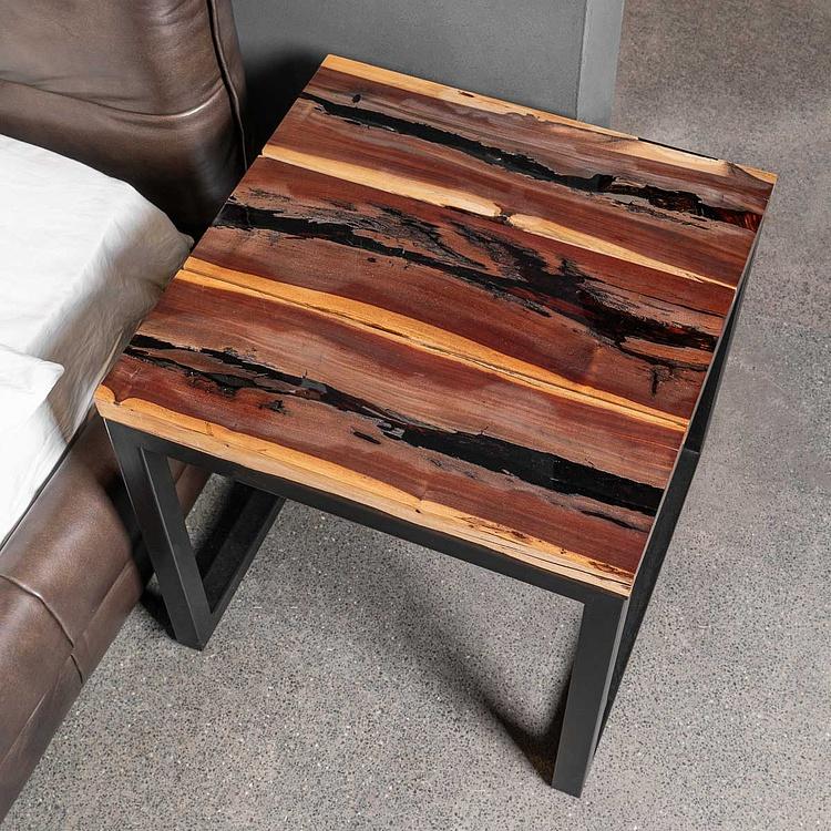 Прикроватный столик Трапт, матовые чёрные ножки Trapt Side Table, Matt Black