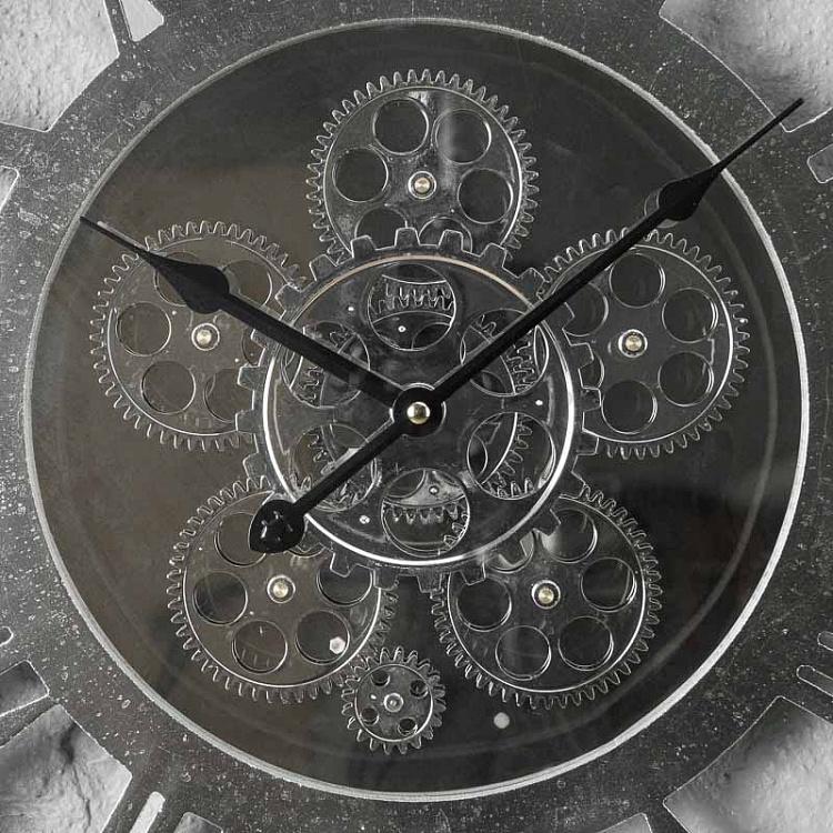 Настенные часы с шестерёнками Елизавета Elizabeth Transparent Clock With Gears