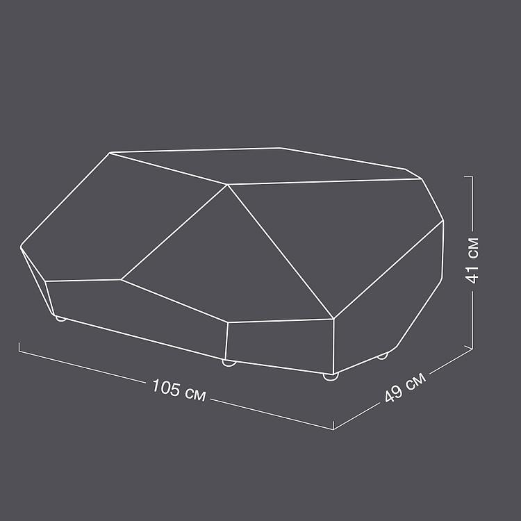 Журнальный стол с подсветкой Kyron Coffee Table мрамор Moonstone - ракурс 14
