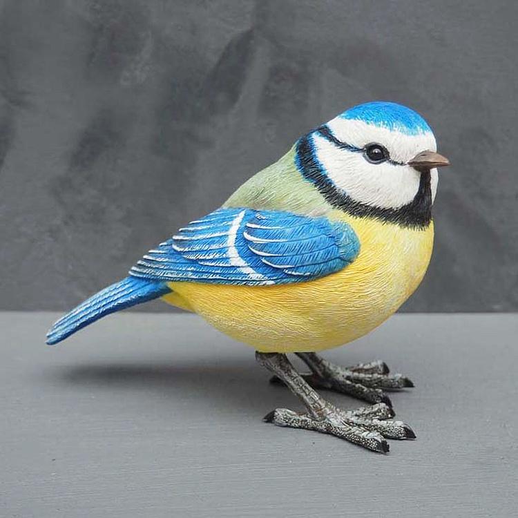 Статуэтка Синица лазоревка Blue Tit