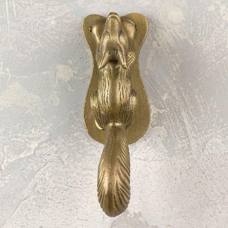 Дверной молоток Белка Squirrel Door Knocker Antique Brass