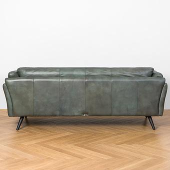 Трёхместный диван Dublin 3 Seater RM натуральная кожа Lawn Green Franco