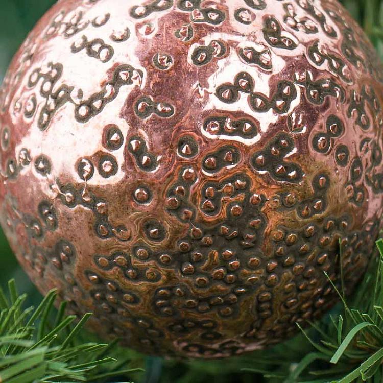 Ёлочный шар Фантом медный, S Glass Ball Phantom Copper 8 cm