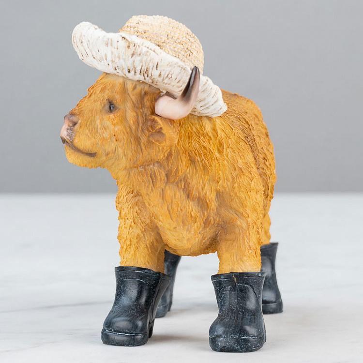 Новогодняя фигурка Бычок в сапогах Bull In Boots 18 cm