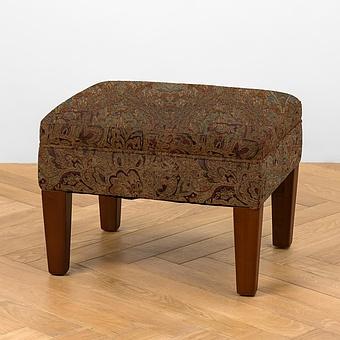 Банкетка Vincent Footstool ткань Burnt Green Jacquard