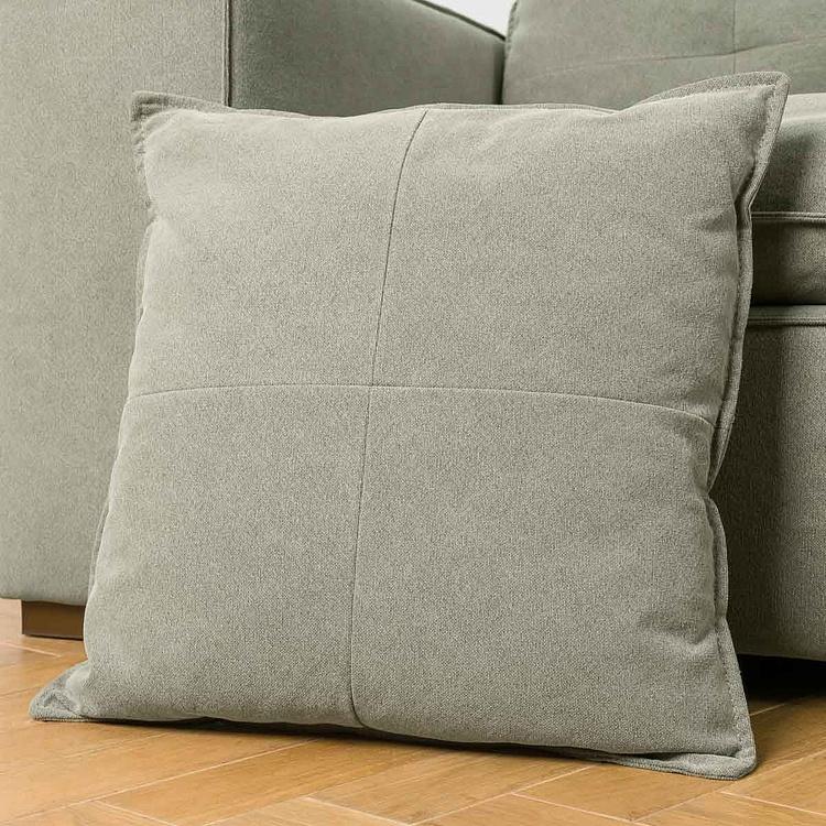 Трёхместный льняной диван Сити, ножки цвета латуни City 3 Seater, Brass Metal Linen RM