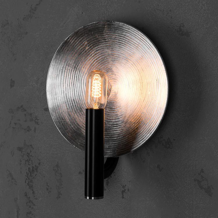 Бра Орбис, серебряная поталь, S Wall Lamp Mind And Object Orbis Small, Potal Silver