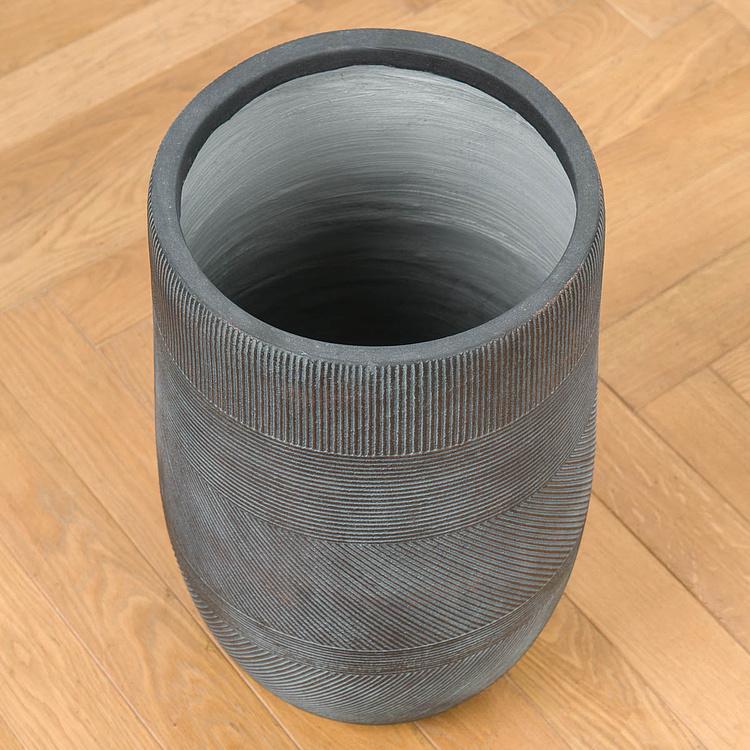 Кашпо Ergo Graphics Tall Pot Oxide Copper Patina Small - ракурс 2