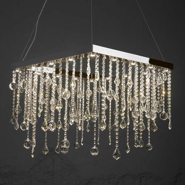 Квадратная люстра Сосульки, M Icicle Chandelier Square Medium