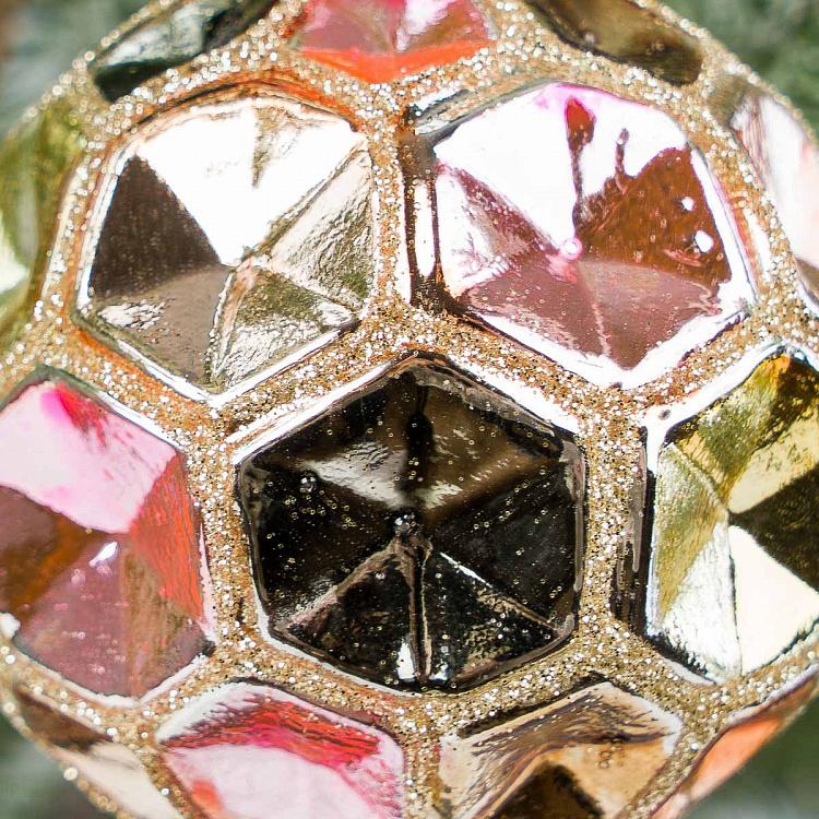 Ёлочная игрушка Морозное утро Concave Molded Ball Multicolored 8 cm