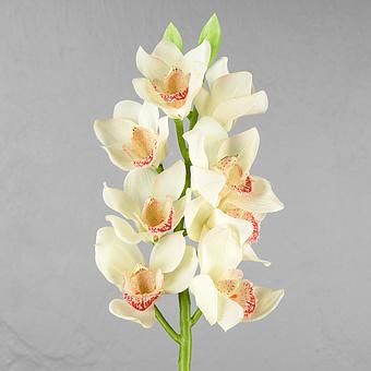 Искусственный цветок Cymbidium Orchid Branch White 67 cm