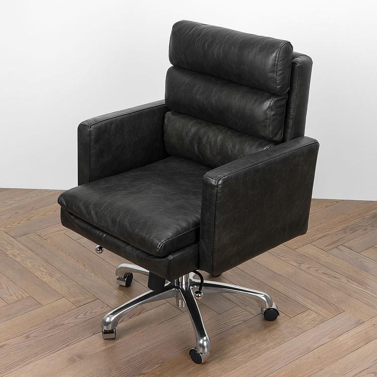 Кресло Hemingway Office Chair RM натуральная кожа Old Kaprys - ракурс 6