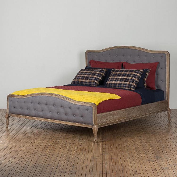Lea Double Bed, CC Linen Grey
