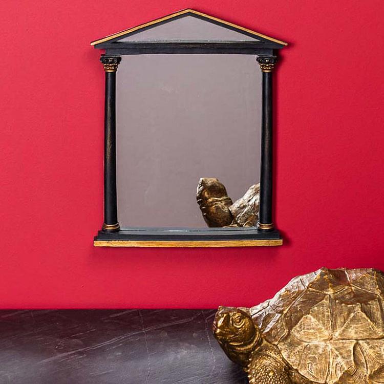 Чёрно-золотое зеркало Коринф Black And Gold Mirror Corinthe