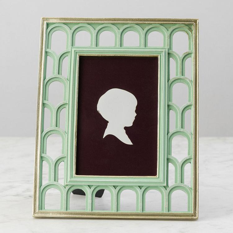 Рамка для фото с зелёными арками Menthol Green Arches Photo Frame