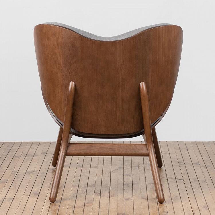 Низкое кресло Разговор, тёмные ножки A Conversation Piece Lounge Chair Low, Dark Oak