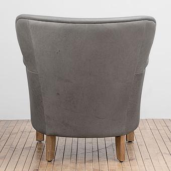 Кресло Greenwich Chair натуральная кожа Freehand Tipped Pewter