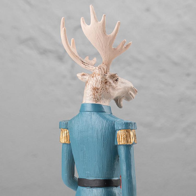 Новогодняя фигурка Лось с подарком Figure Elk With Gift 37 cm