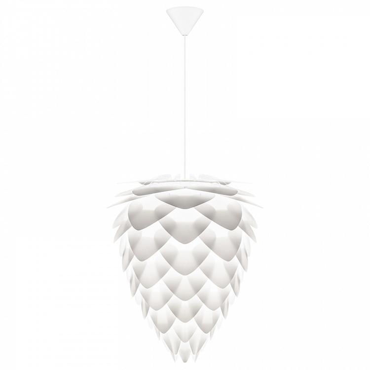 Подвесной светильник Кония на белом проводе, M Conia Hanging Lamp With White Cord Medium