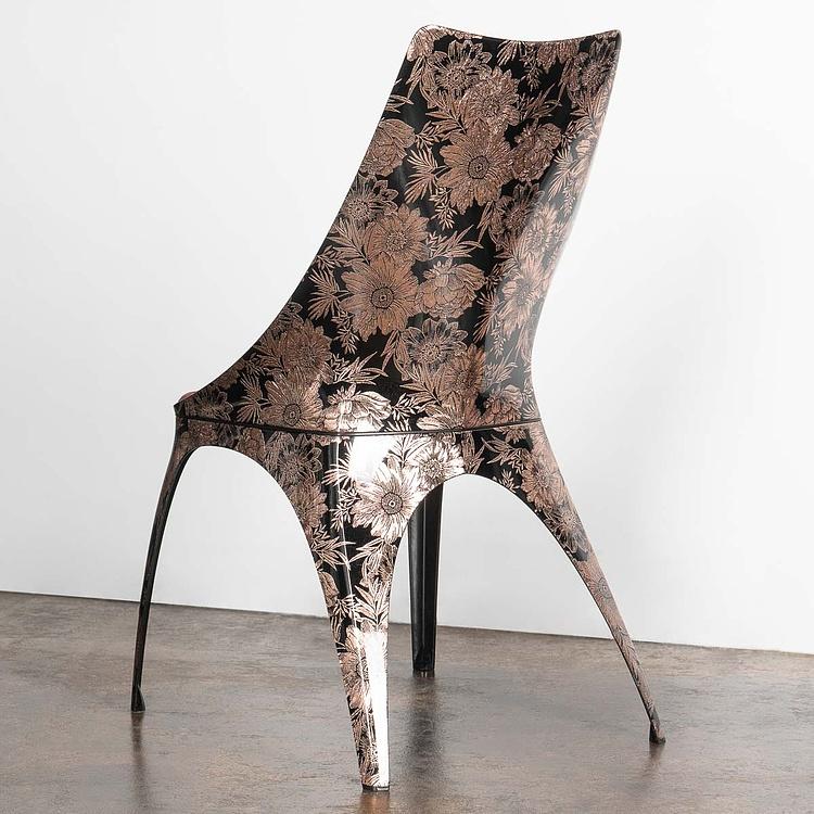 Стул Кавалло с цветочным узором Cavallo Dining Chair, Flower