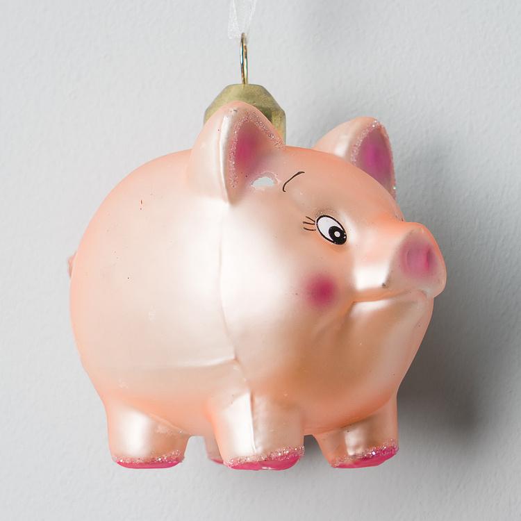 Ёлочная игрушка Piggy 9 cm discount4