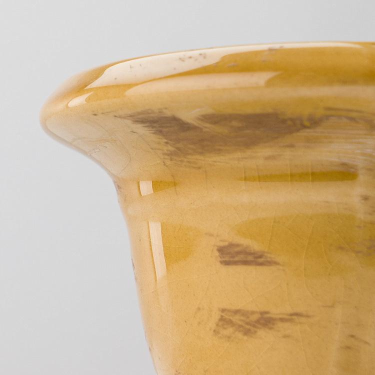 Ваза Медичи горчичного цвета, S Medicis Vase Mustard Small