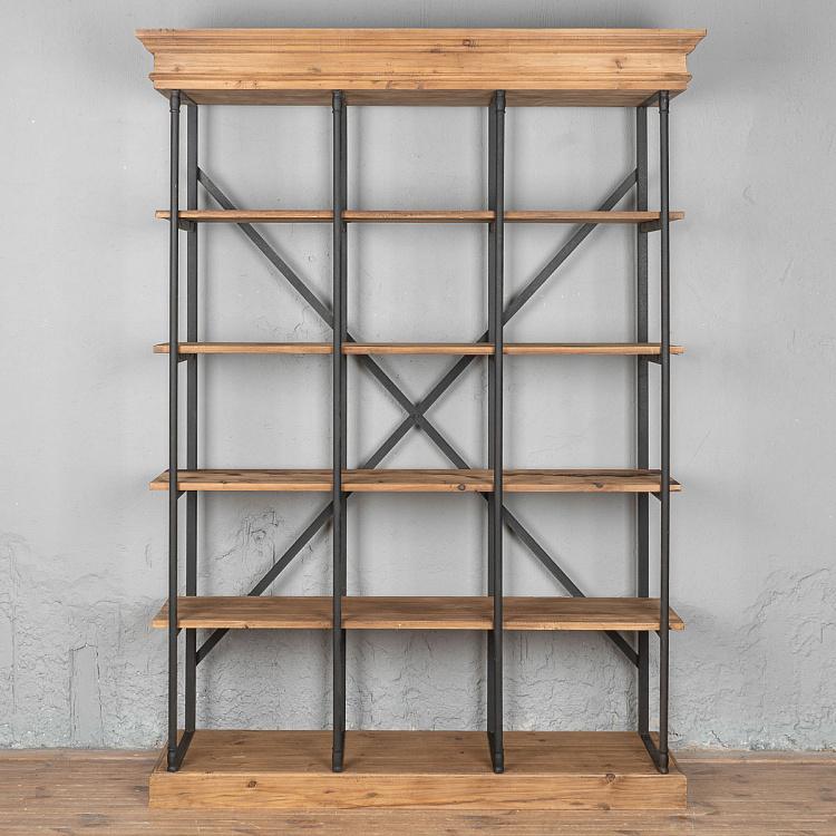 Стеллаж из кедра и железа Cedar And Iron Shelf