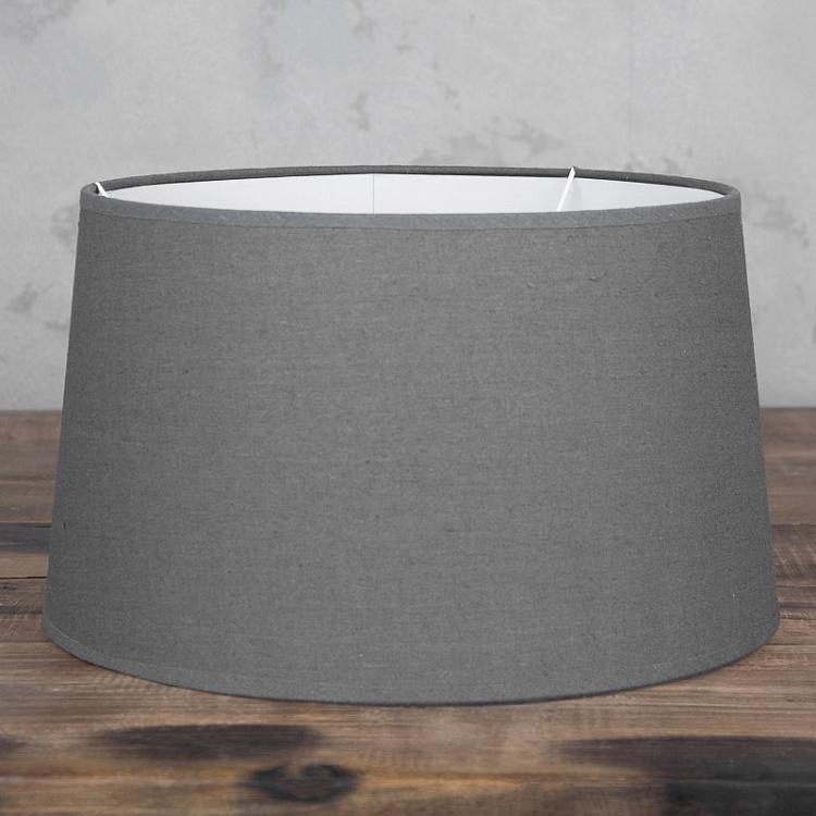 Абажур из льна серого цвета, 40 см Lamp Shade Grey Linen 40 cm