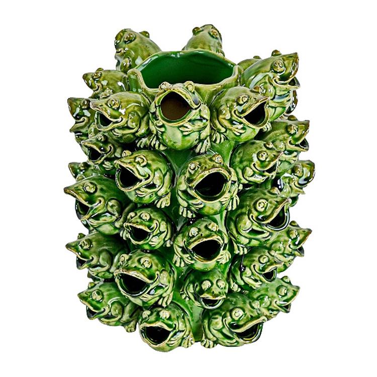Ваза Frogs Vase Green