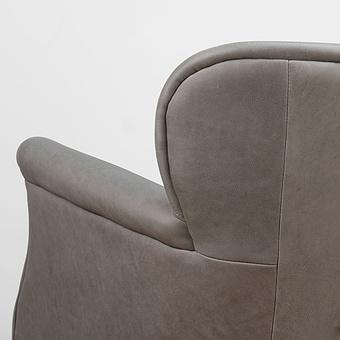 Кресло Greenwich Chair натуральная кожа Freehand Tipped Pewter