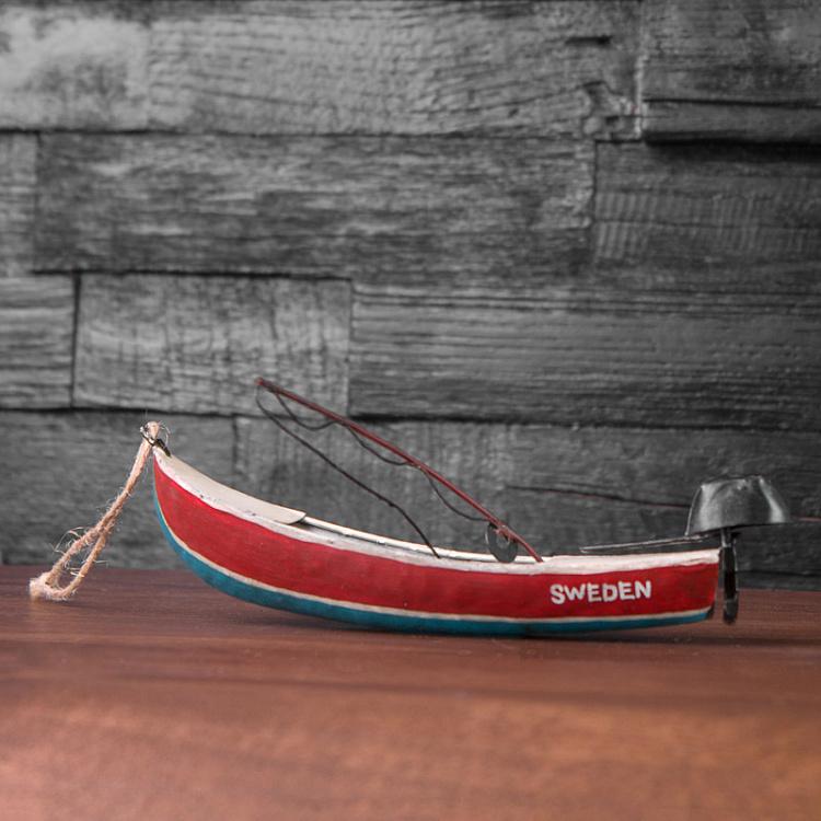 Подвесное украшение Лодка Hanging Metal Boat 18 cm