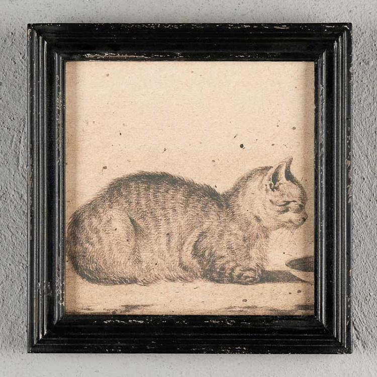 Набор из двух картин-принтов без стекла Коты Set Of 2 Frames With Cats Without Glass